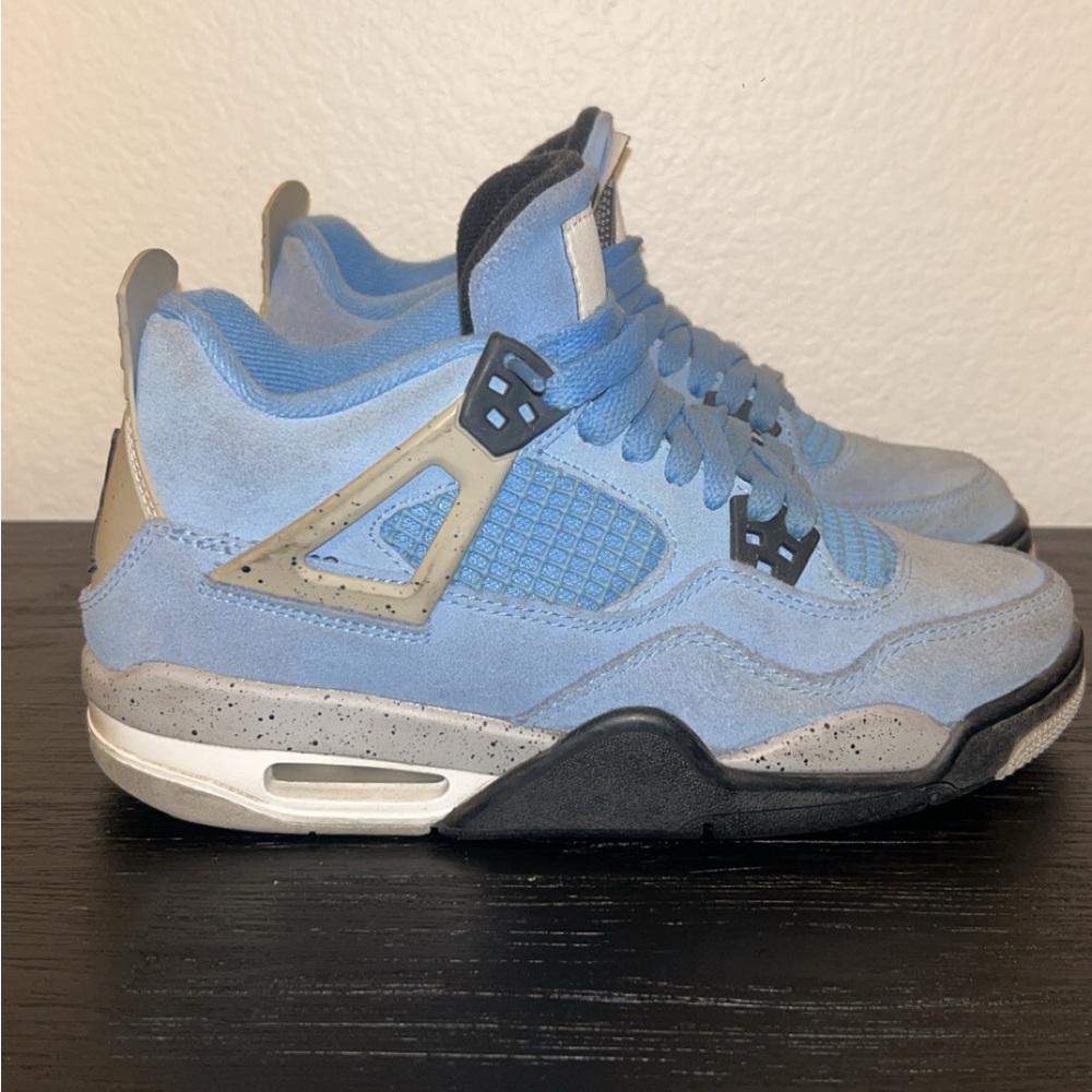 Blue and Gray Sneakers